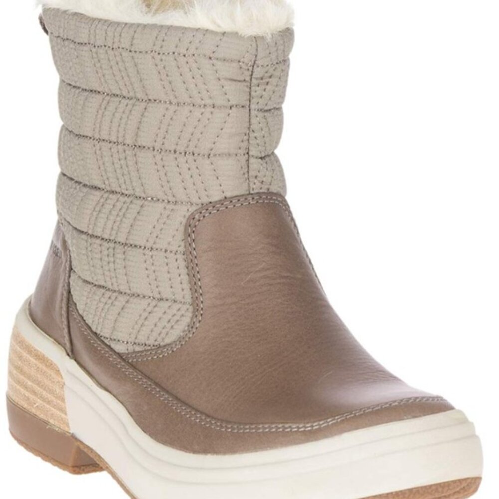 Merrell Brindle Ankle Boots with Fur Lining
